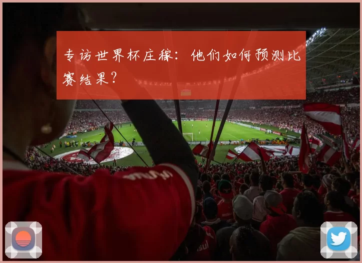 专访世界杯庄稼:他们如何预测比赛结果?
